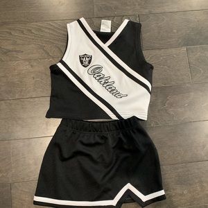 Oakland Raiders Girls Cheer Costume- Size M